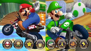 Mario Kart Wii  Mario And Luigi All 32 Races 150cc