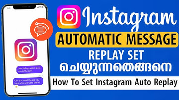 How To Set Instagram Automatic Message | Auto Instagram Message Replay Malayalam#instgram #autoreply