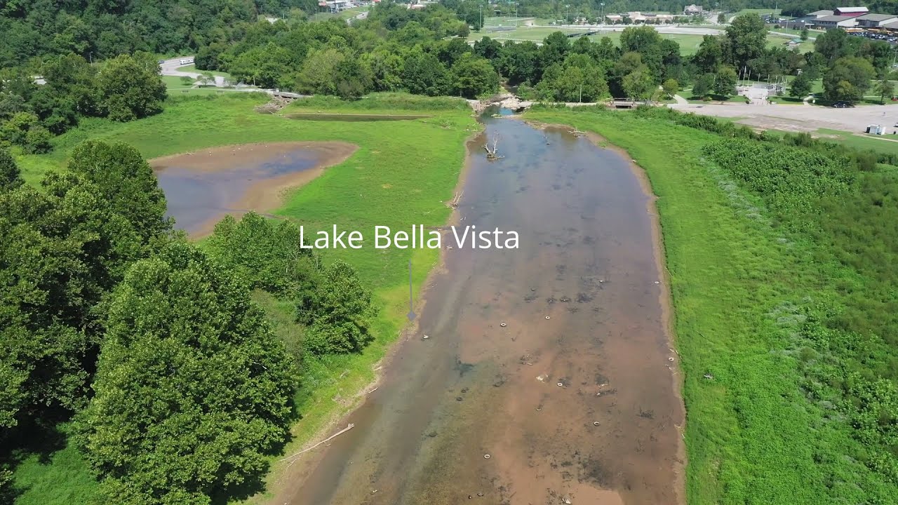 Lake Bella Vista without the dam YouTube