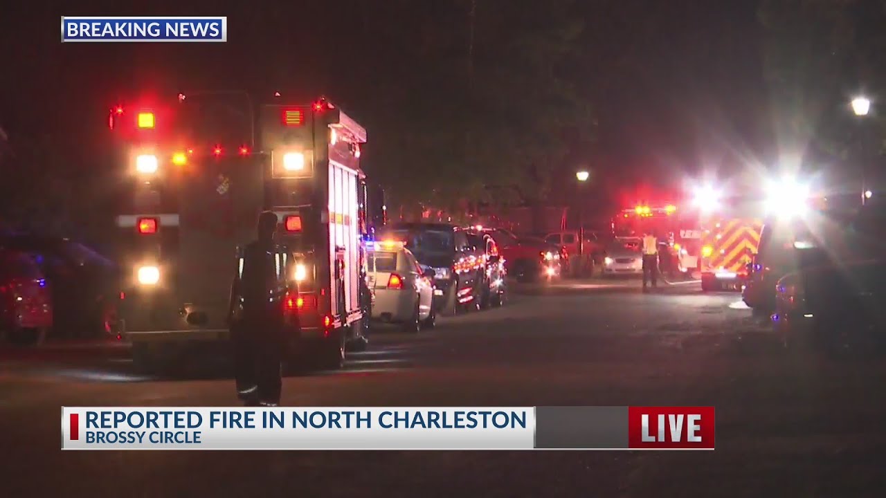 Reported structure fire in North Charleston mobile home park - YouTube