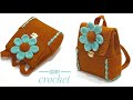 كروشيه شنطه باك بخيط مكرميه قطن Crochet backbag