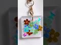 【UVレジン】お花のホログラムを使ってストラップを作りました♪( ´▽｀)
