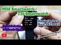 M18 Smartwatch / T16 Smartwatch - Unboxing Review of Menus and Features