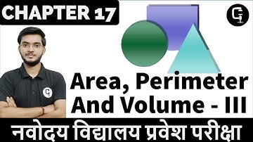 Area, Perimeter And Volume | Part 3 | Entrance Corner - II | Navodaya Entrance Exam Class 6