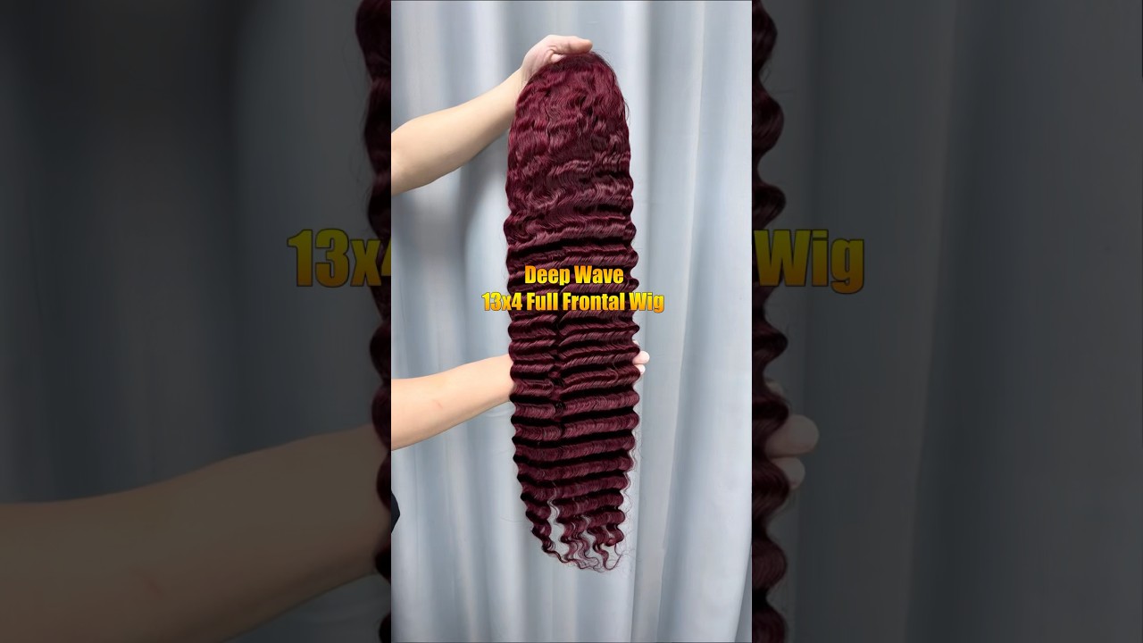 99J 13x4 Full Frontal Wig Deep Wave 