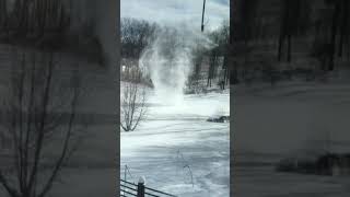 Snow Devil captured on video in Michigan
