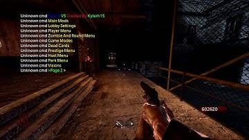 Call of duty WaW Dvar X V5 mod menu gameplay