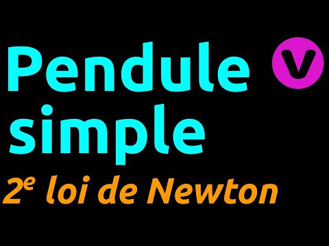 Étude du pendule simple (2e loi de Newton)