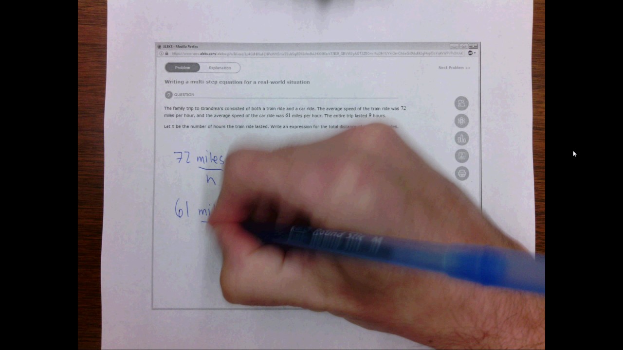 1.2r Writing a multi step equation for a real world situation