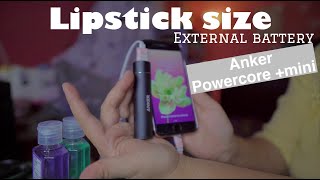 Anker Power Core Plus Mini 3350 Mah Lipstick Sized Portable Charger - Product Review