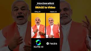 Voice clone with AI | Image to video | Free AI tool | Kling AI | Hedra AI #ai  #lipsync