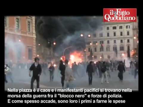 Roma 15 ottobre 2011, il videoracconto delle violenze