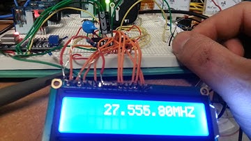 AD9850 + PIC16F883 up/down key simulation test