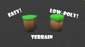 How to make low-poly terrain for simulators easily! | Blender