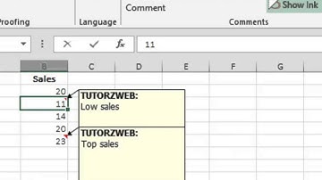 Printing comments in excel