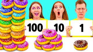 100 Layers of Food Challenge | Fantastic Food Hacks by PaRaRa Challenge