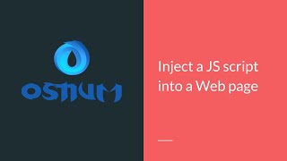 #5 Ostium Osint Browser Inject a JS script into a Web page