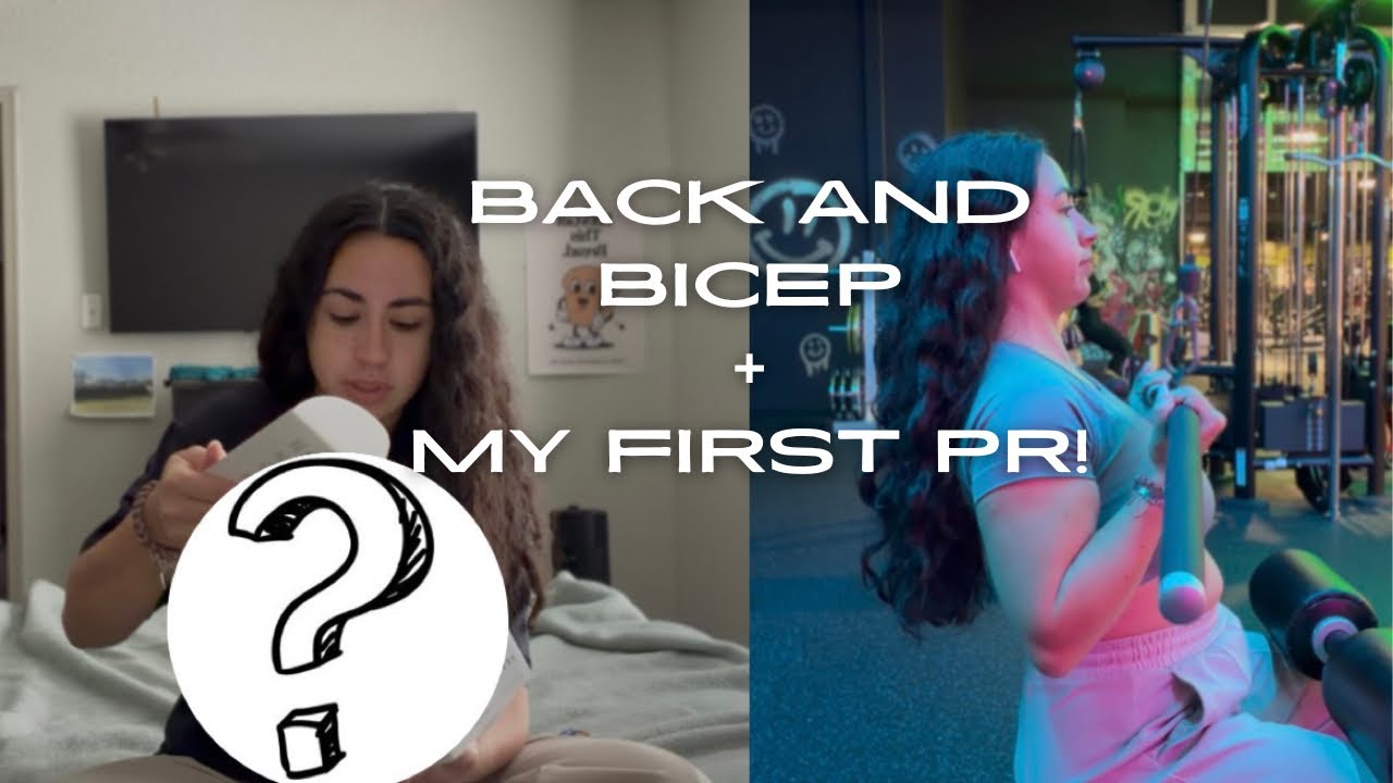 My back and biceps routine|opening my first PR!
