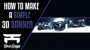 How To Make A Simple 3D YouTube Banner in Photoshop CS6/CC! (2016)