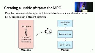 USENIX Security '22 - Piranha: A GPU Platform for Secure Computation