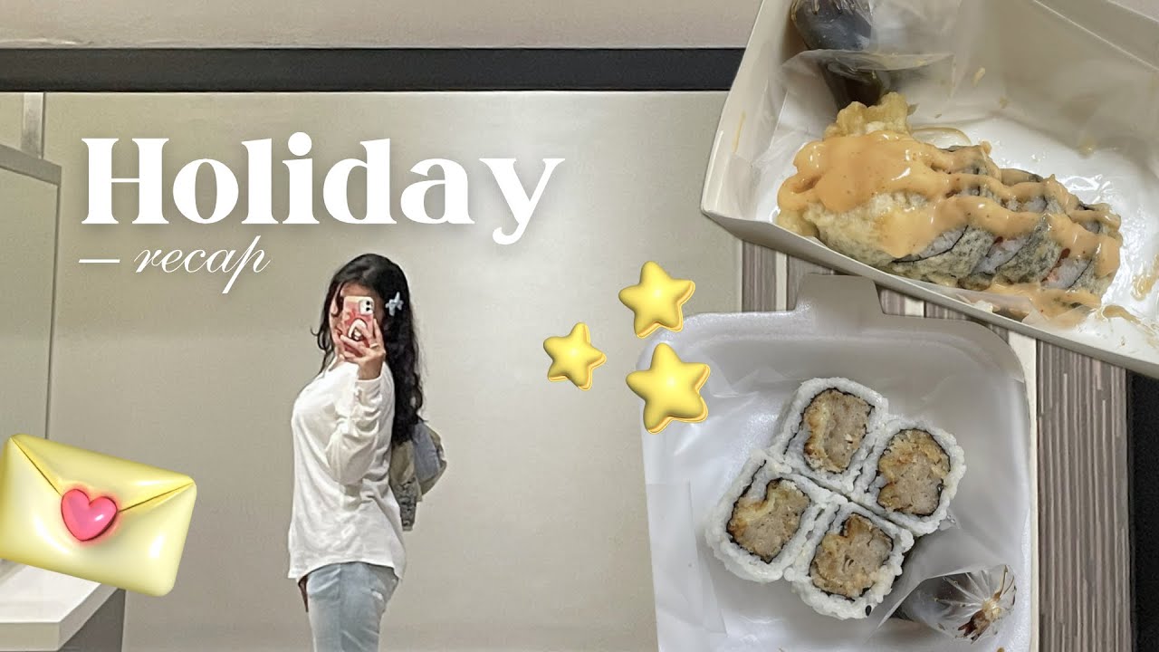 holiday recap vlog🎞️✨: concert, bake cookies, fashion runway, ice-skating, sushi date, japan mart 🌟