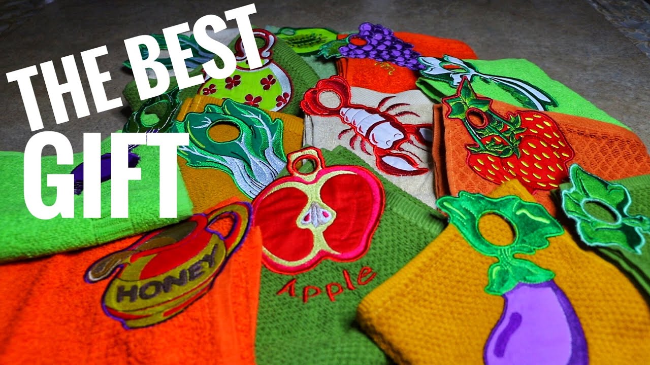 Embroidered Kitchen Towels |Early Christmas Gift.