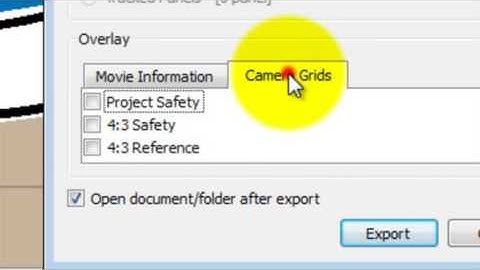 Export to Movie in Storyboard Pro 3D
