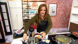 Blue Jean Chef 6-Pc Tri-Ply Hammered Stainless Steel Cookware Set on QVC