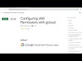 Configuring IAM Permission with gcloud