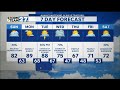 Isolated shower or storm possible Sunday