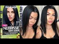 How I Get My 🖤SHINY JET BLACK🖤 Hair | Garnier Nutrisse Ultra Color Blue Black