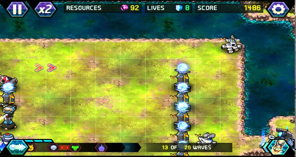 Tower Defense Lost Earth Challenge Mission Stage 2 Open Field
