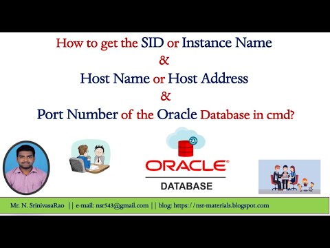 how to know the SID and Host Name and Port Number of oracle database from Command Prompt || Oracle