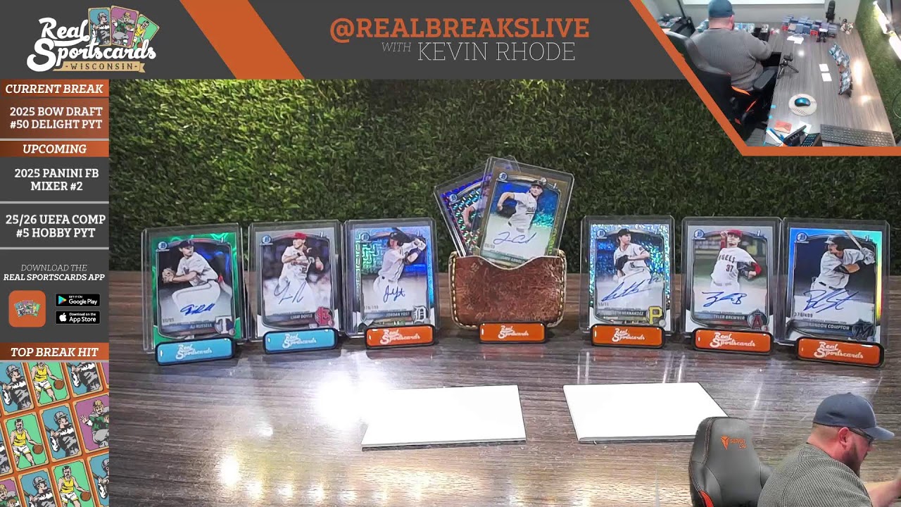 2025 Bowman Draft #50 BREAKER'S DELIGHT Pick Your Team (1/18/26)