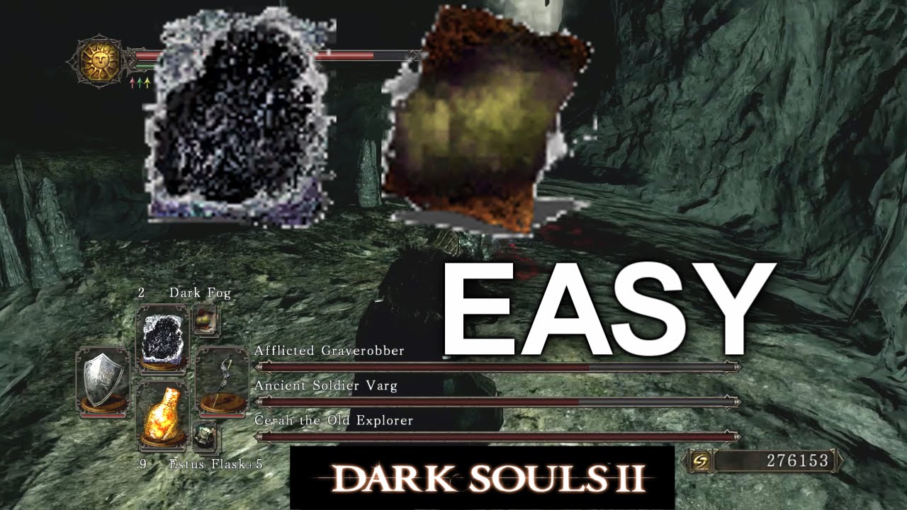 DS2 Cave of The Dead Boss 100 EASY STRATEGY [ SOLO ] YouTube