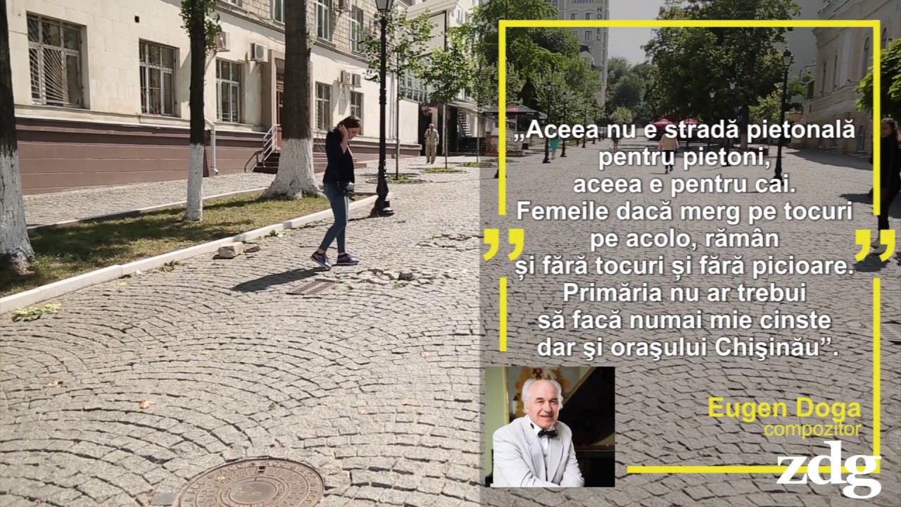 „Strada pietonală” din Chișinău