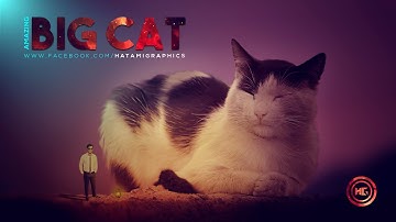 Photo Manipulation "BIG CAT" | Photoshop CC Tutorial | Dramatic photoshop effect