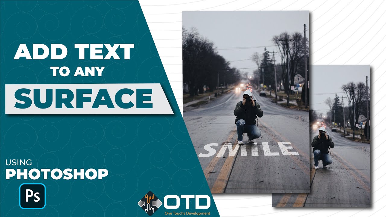 Add Text on to any Surface in Photoshop - Tutorial - YouTube