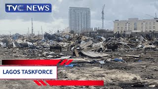 Lagos Taskforce Demolishes Shanties In Lekki