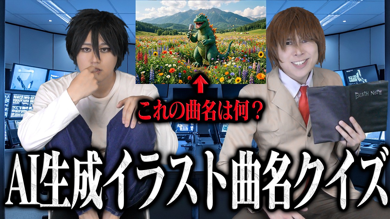 ポンコツ月とLのAI生成イラスト曲名当てクイズで月のポンコツ振りが爆発！！！Lとの圧倒的な差が・・・
