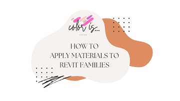 How To:  Apply Materials to Revit Furniture Families