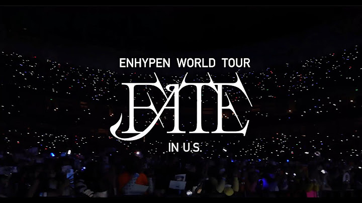 ENHYPEN WORLD TOUR 'FATE' IN U.S. SPOT