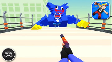 Block Craft Shooter 3D - Gameplay Walkthrough Part 1 - Casual Game Levels 1-5 (iOS, Android)