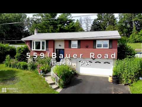 559 Bauer Road, Bath, PA home video tour
