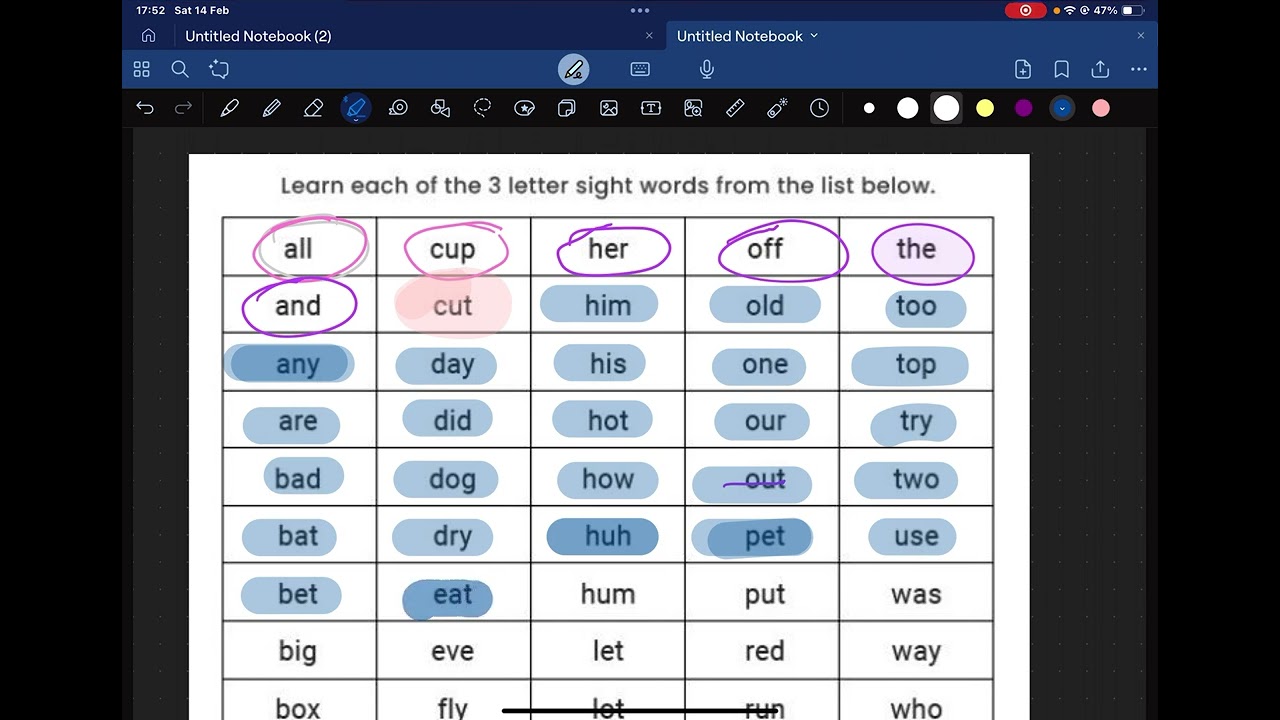 Listen and repeat with me | three letter words | reading comprehension 