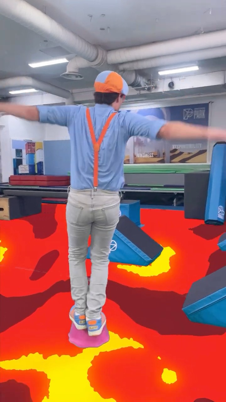 Blippi's BEST Floor is Lava Trick Shots and Jumps! #blippi #shorts