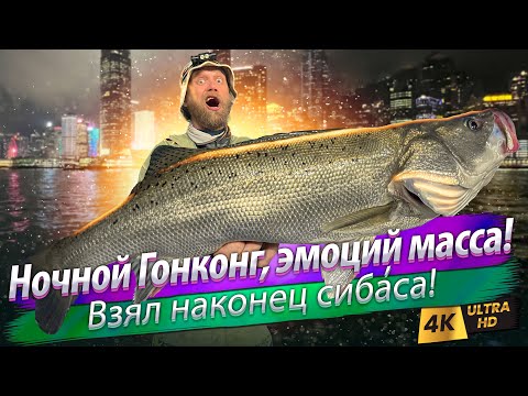 🇭🇰 Fishing Hong Kong for Japanese Seabass. Night sea fishing