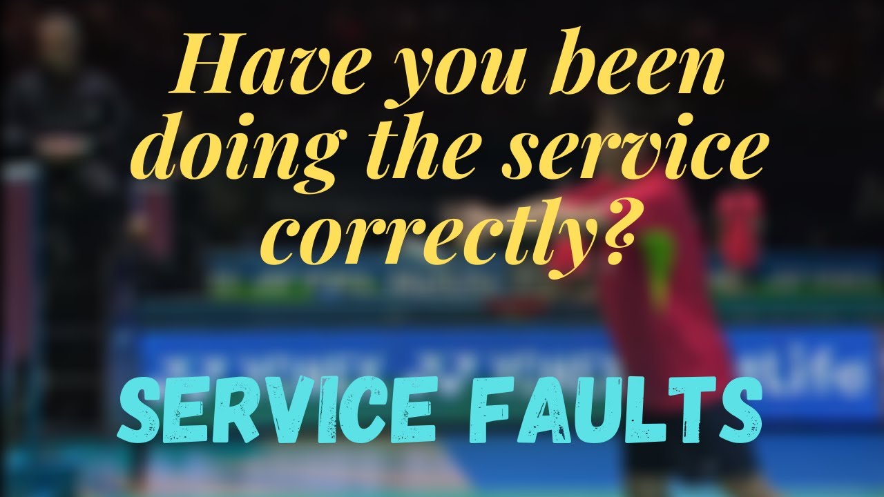 Badminton service faults - YouTube