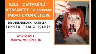 İmdat Çağrısı Yapan Ciltlere Özel  S.O.S. C vitaminli Konsantre Serum Sheida