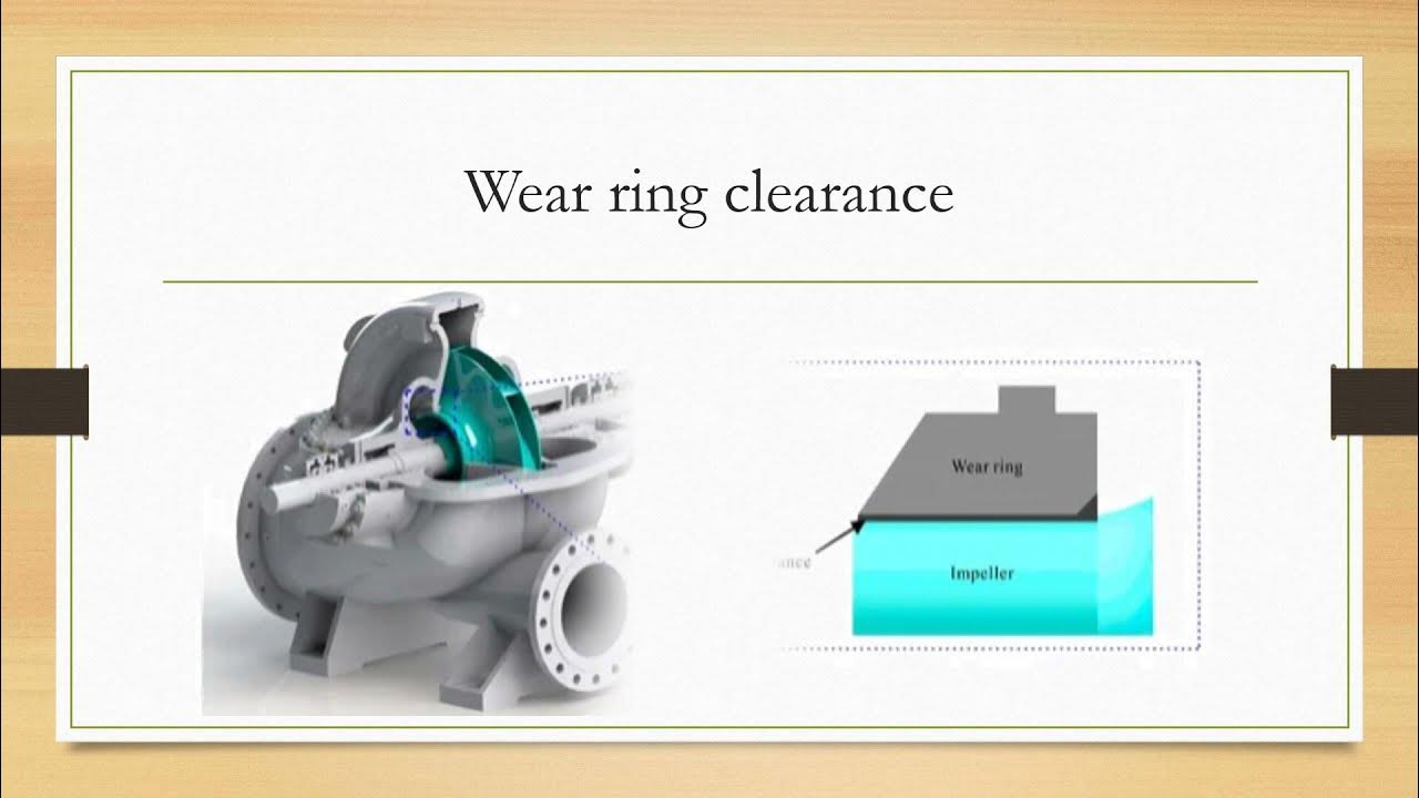 pump wear ring clearance YouTube